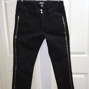 Spirited Gold Studded Jeans